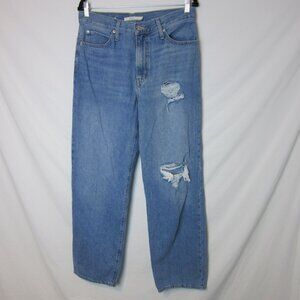 Levi's '94 Baggy Blue Jeans Womens 29 Distressed Cotton High Waisted